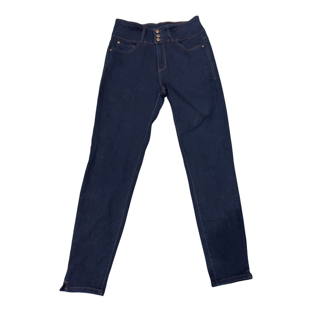 Curve Appeal Curve Creator High Rise Skinny Jeans Dark Wash 8/29 Triple Button